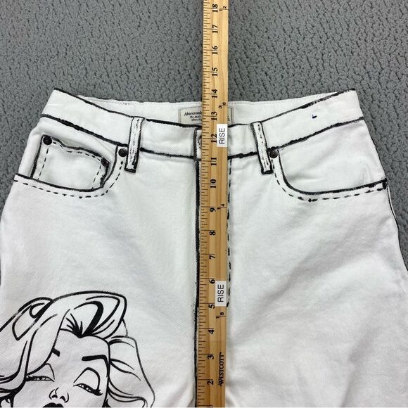 Abercrombie & Fitch Custom The Ankle Straight Ultra High Rise Jeans Size:30/10r - Picture 10 of 15